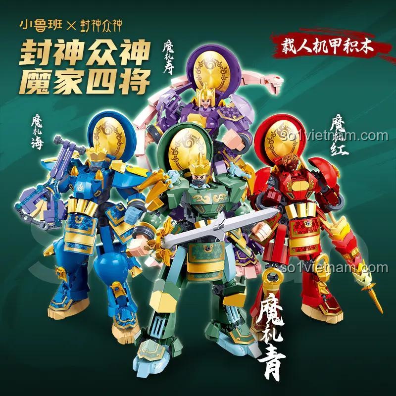 Sluban M38-B1369 Ma Gia Tứ Tướng bộ lắp ghép cho bé trai 6 tuổi