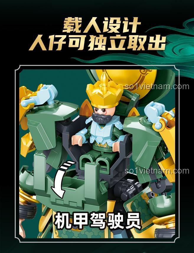 Sluban M38-B1369 Ma Lễ Thanh chi tiết bộ lắp ghép cho bé trai 6 tuổi