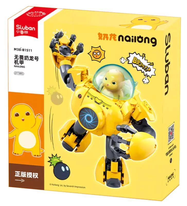 Bộ lắp ghép Mech Nai Long Sluban M38-B1511 giá tốt cho bé trai 6 tuổi, hộp đồ chơi mô hình Robot Nai Long