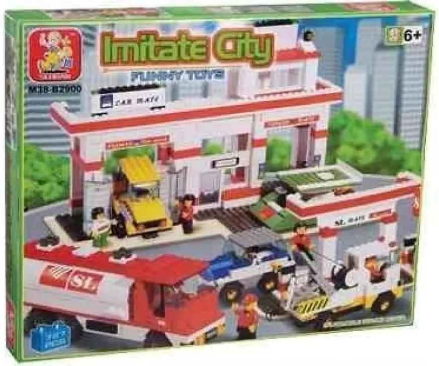 Bộ lắp ghép Sluban M38-B2900 Trung tâm dịch vụ ô tô cho bé trai 6 tuổi, mô hình thành phố sôi động, giá tốt