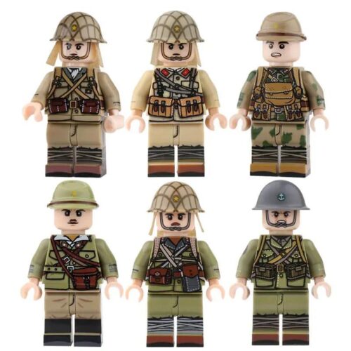 Bộ Lắp Ghép Nhân Vật Lính Nhật Bản Thế Chiến II Sluban RJ5 - 6 minifigures