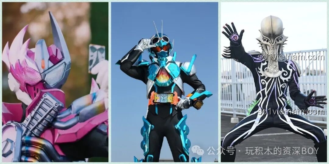 So sánh mô hình BLOKEES Kamen Rider Valvarad, Gotchard, Jyamato với hình ảnh trong phim, đánh giá độ chính xác.