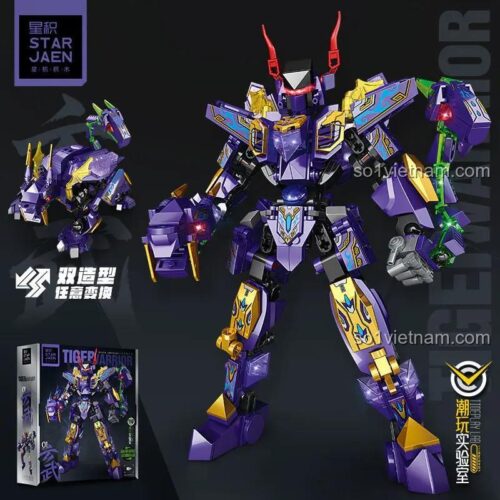 Mô hình STAR JAEN 61004 Tiger Warrior Robot biến hình và dạng Rồng Đen