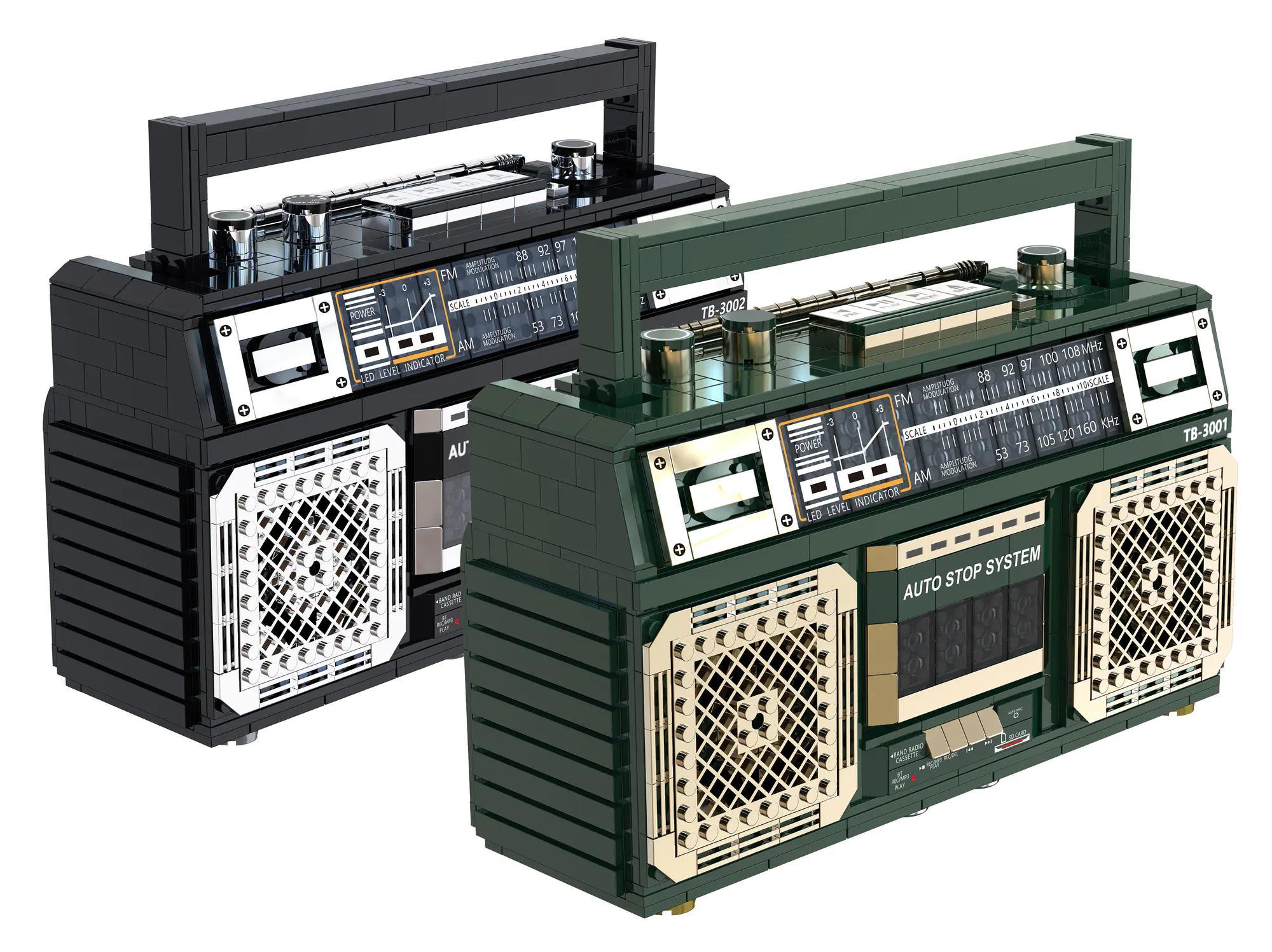 Hộp bộ lắp ghép Đài Cassette Cổ Điển SugerBox TB3002, đồ chơi mô hình phong cách retro cho con trai 14 tuổi, giá tốt.