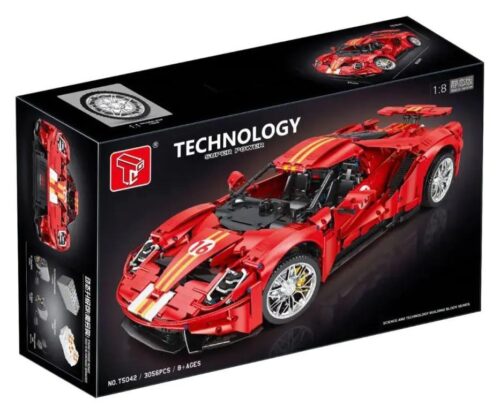Siêu xe Ford GT T5042A đồ chơi lắp ghép tỉ lệ 1:8 điều khiển từ xa màu đỏ