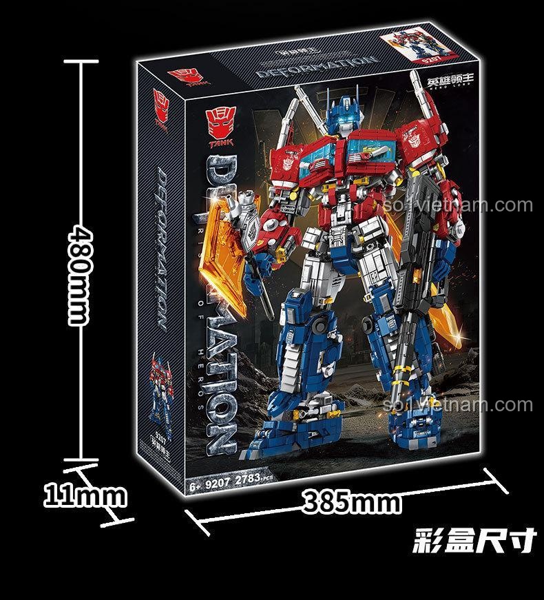 Kích thước hộp sản phẩm TANK 9207, một món quà hoành tráng và ấn tượng cho các bé trai.
