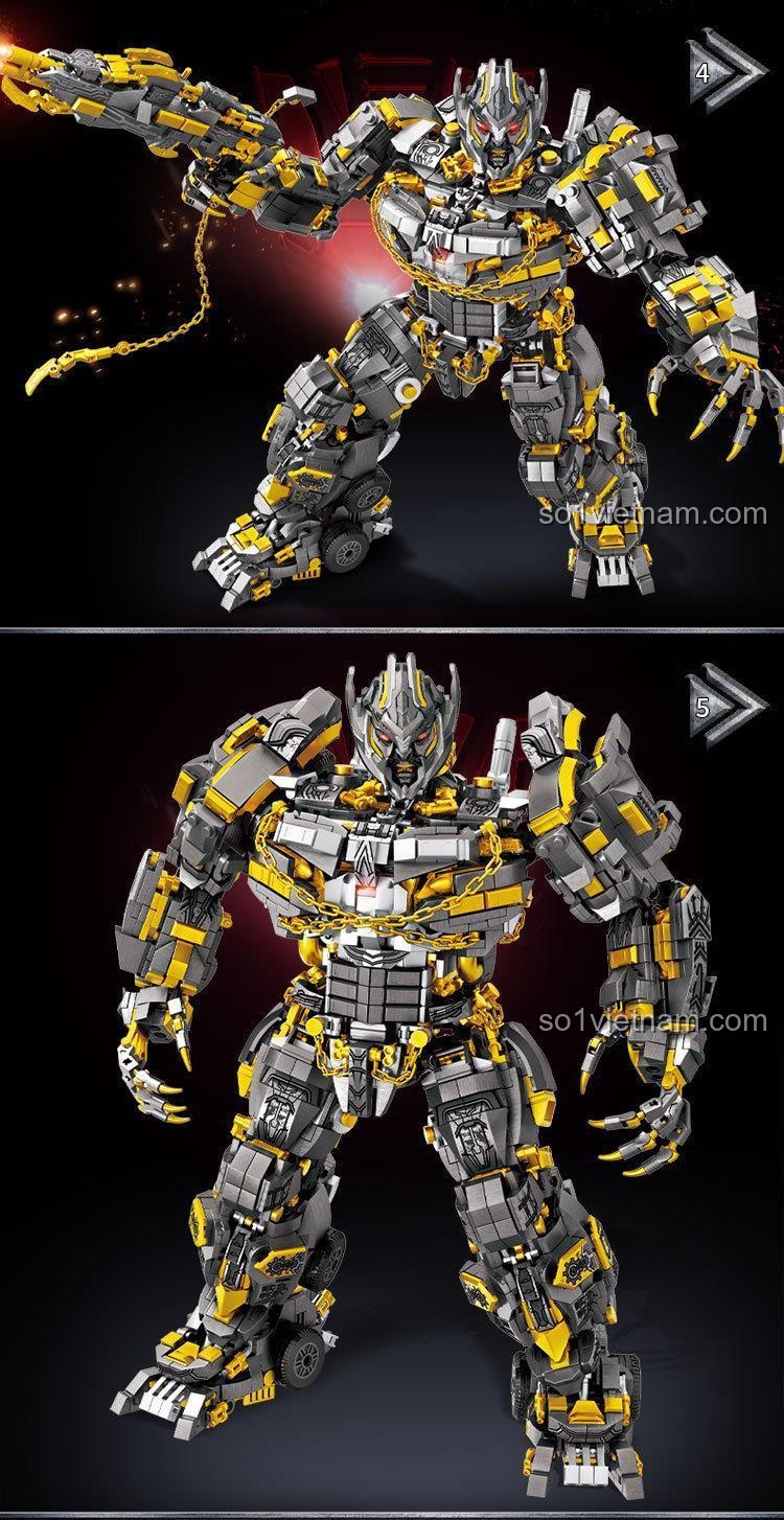 Chi tiết bộ lắp ráp TANK 9211 Bá Chủ Kinh Hoàng Megatron, quà tặng sáng tạo cho con trai.
