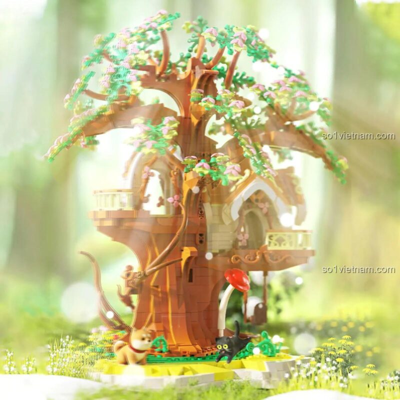 Bộ xếp hình TT2001 Nhà Cây Cổ Tích, món quà sinh nhật ý nghĩa cho con gái, giá tốt.