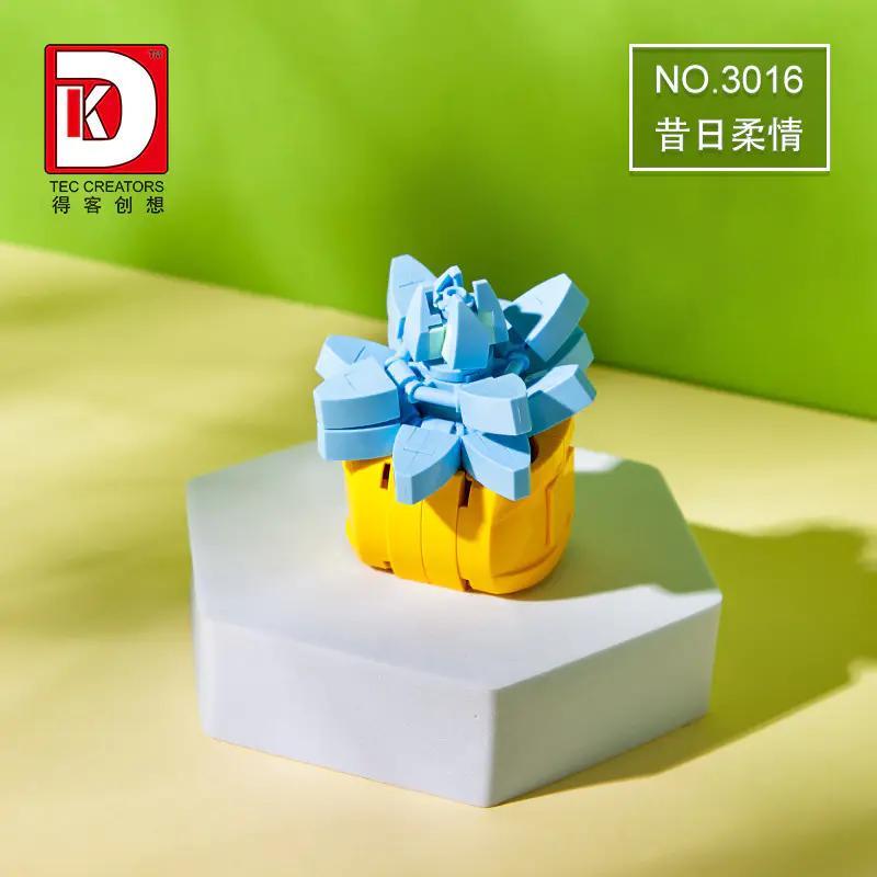 Bộ lắp ghép Chậu cây xương rồng TEC CREATORS 3016. Món đồ chơi mô hình Chậu hoa Lam Ngọc xinh xắn cho bé gái 8 tuổi, giá rẻ.