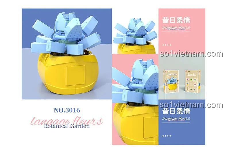 Chi tiết đồ chơi mô hình Cây xương rồng để bàn 3016. Bộ xếp hình TEC CREATORS chất lượng cao, phù hợp trang trí.