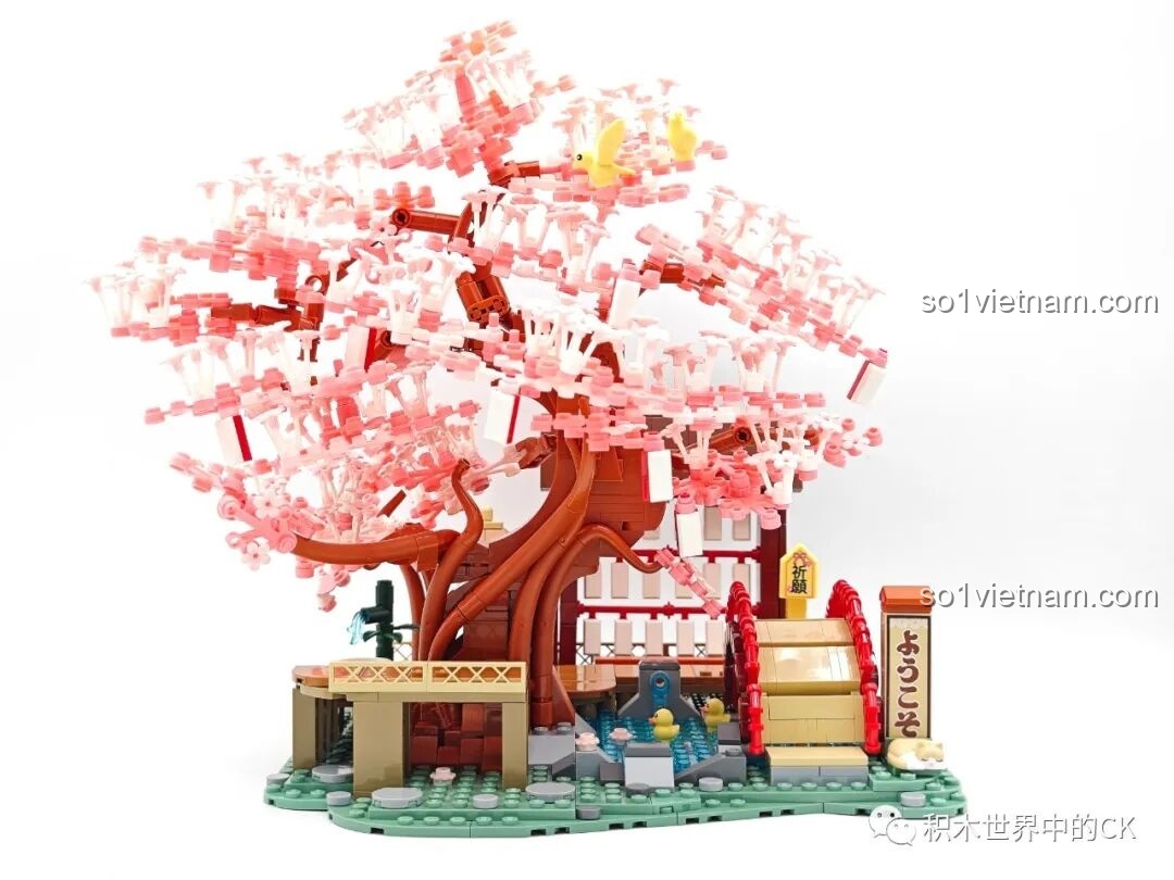 Mô hình hoàn chỉnh Con đường hoa anh đào Miku từ một góc nhìn đẹp, khoe trọn vẻ tinh tế.