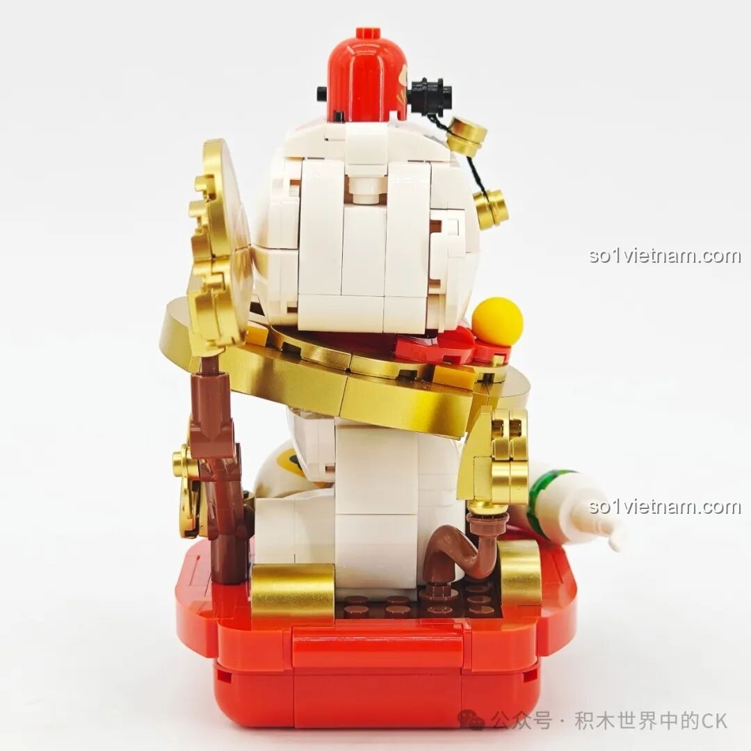 Thành phẩm bộ Zoin GK304 Mèo Chiêu Tài - Góc nhìn 4