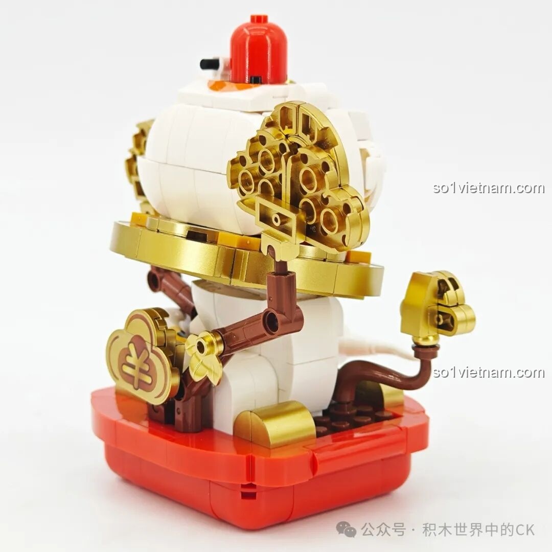 Thành phẩm bộ Zoin GK304 Mèo Chiêu Tài - Góc nhìn 7