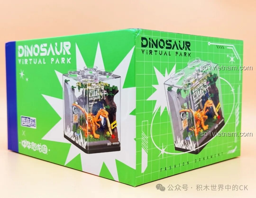 Thiết kế đồ họa màu xanh lá của vỏ hộp ZHEGAO 971016, mang lại cảm giác thiên nhiên hoang dã.