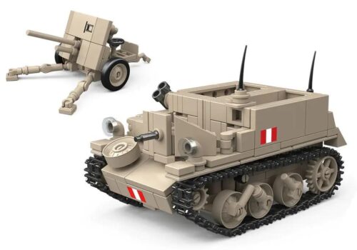 Xe Bren Gun Carrier và Pháo QF 2-Pounder Tỉ lệ 1:35, bộ đồ chơi xe quân sự, đồ chơi mô hình xe quân sự, xe bọc thép, pháo, mô hình xe quân sự, mô hình pháo, 389 mảnh, độ tuổi 6+