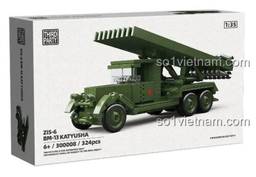 ThirdParty 300008 bộ lắp ghép Pháo phản lực Katyusha, đồ chơi lắp ráp Xe phóng rocket Katyusha, mô hình quân sự chi tiết, cho bé trai 6 tuổi, giá tốt