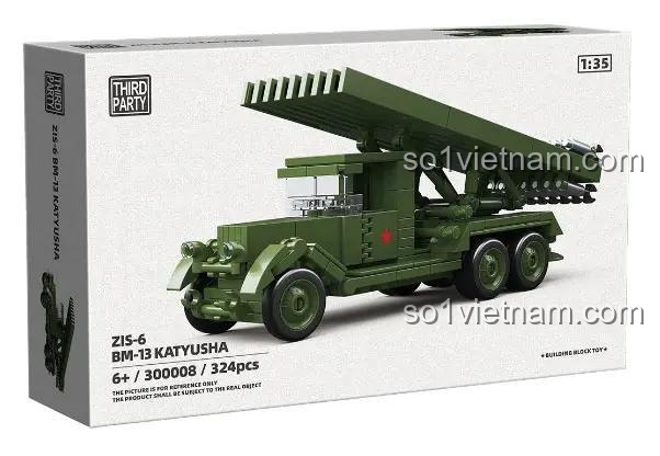 ThirdParty 300008 bộ lắp ghép Pháo phản lực Katyusha, đồ chơi lắp ráp Xe phóng rocket Katyusha, mô hình quân sự chi tiết, cho bé trai 6 tuổi, giá tốt