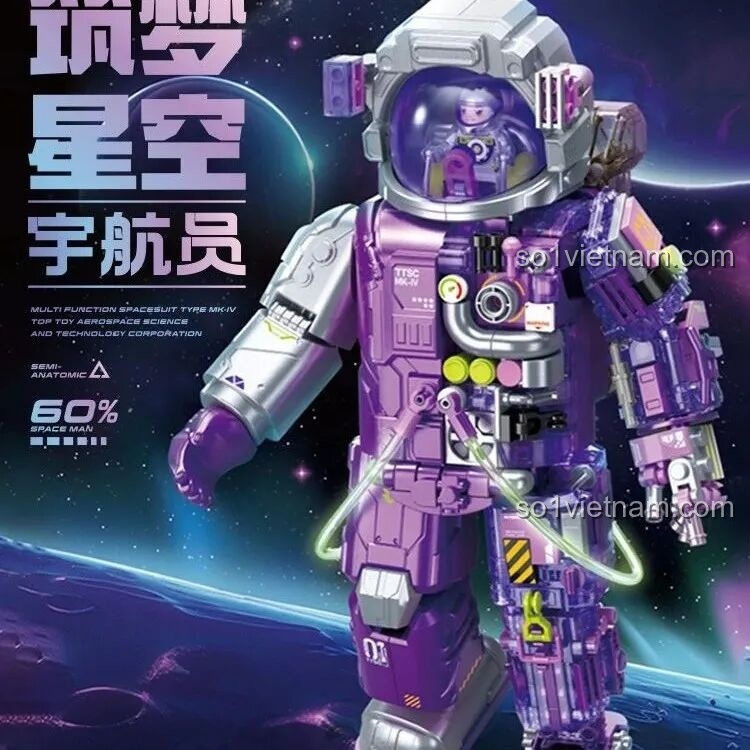 Bảng thông tin chi tiết về các sản phẩm trong series TOP TOY Zanmang Loopy, bao gồm mã, tên, số mảnh và kích thước.