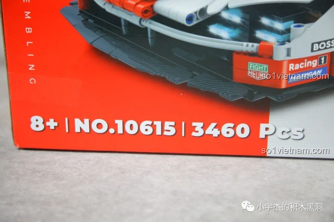Thông tin chi tiết: 8+, NO.10615, 3460 Pcs trên hộp Porsche 963 GULY