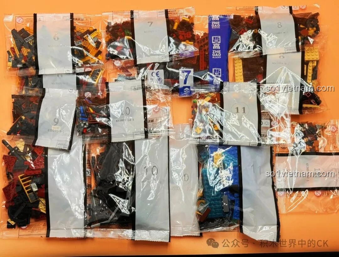 Sách hướng dẫn và các nhân vật minifigure của bộ lắp ráp Thuyền Cướp Biển Phantom Queen ZHEGAO 653001