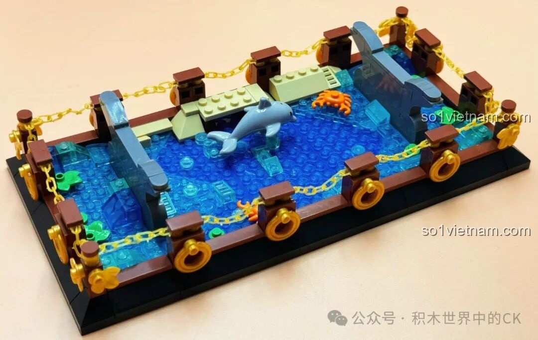 Chi tiết nội thất bên trong khoang thuyền của Thuyền Cướp Biển Phantom Queen ZHEGAO 653001