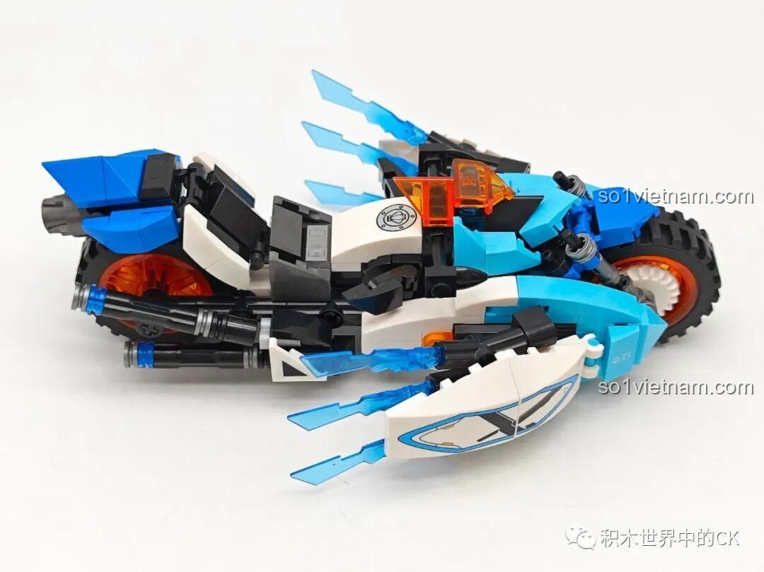 Ảnh chụp tổng thể mô hình xe máy Moto Cyberangel JIESTAR tiết kiệm, màu sắc hài hòa và thiết kế ấn tượng.