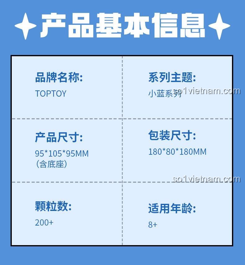 TOP TOY 16007 Bộ lắp ghép Mô hình văn phòng hài hước Tiểu Lam Xã Hội Chủ Nghĩa, 200+ chi tiết, 2 minifigures, cho bé 8 tuổi