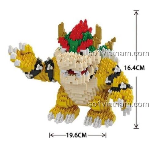 bộ lắp ghép Bowser TOP TOY 16012, mô hình Vua Bowser 6 tuổi, đồ chơi xếp hình Quái vật Bowser giá tốt