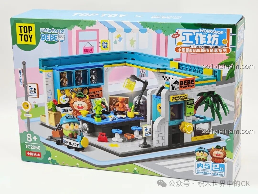 Chi tiết quầy order trong bộ Quán trà sữa TOP TOY BEBE City Corner TC2052