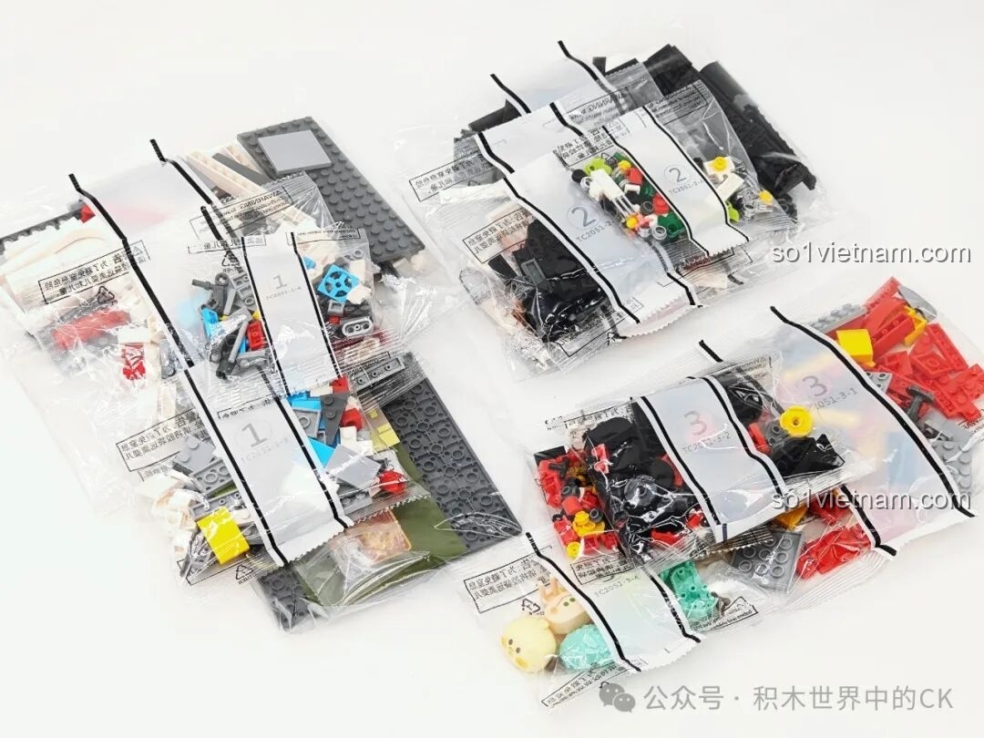 Các túi mảnh ghép cho bộ Rạp chiếu phim TOP TOY BEBE City Corner TC2051