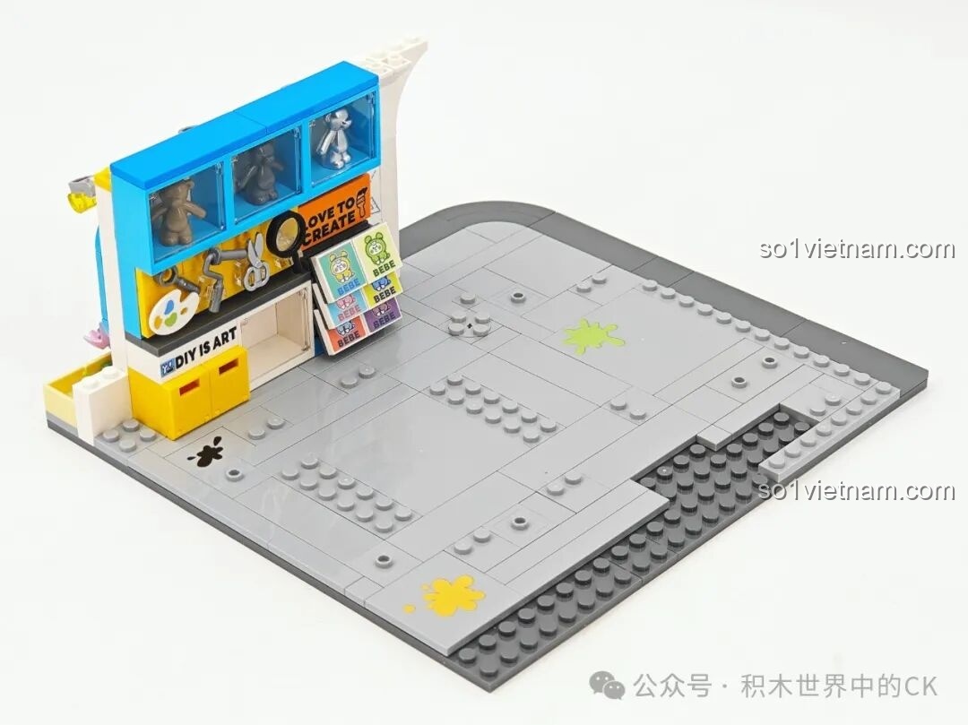 Mô hình kết hợp của bộ TOP TOY BEBE City Corner nhìn từ phía trước