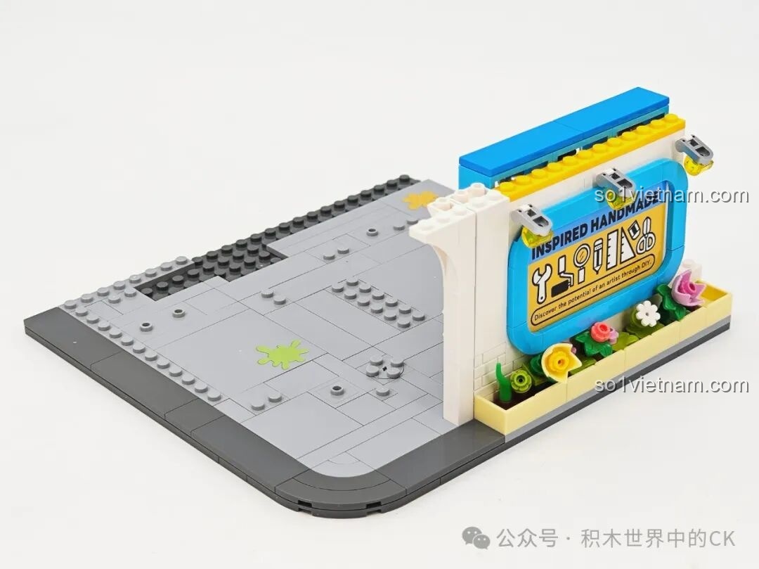 Mô hình kết hợp của bộ TOP TOY BEBE City Corner nhìn từ phía bên