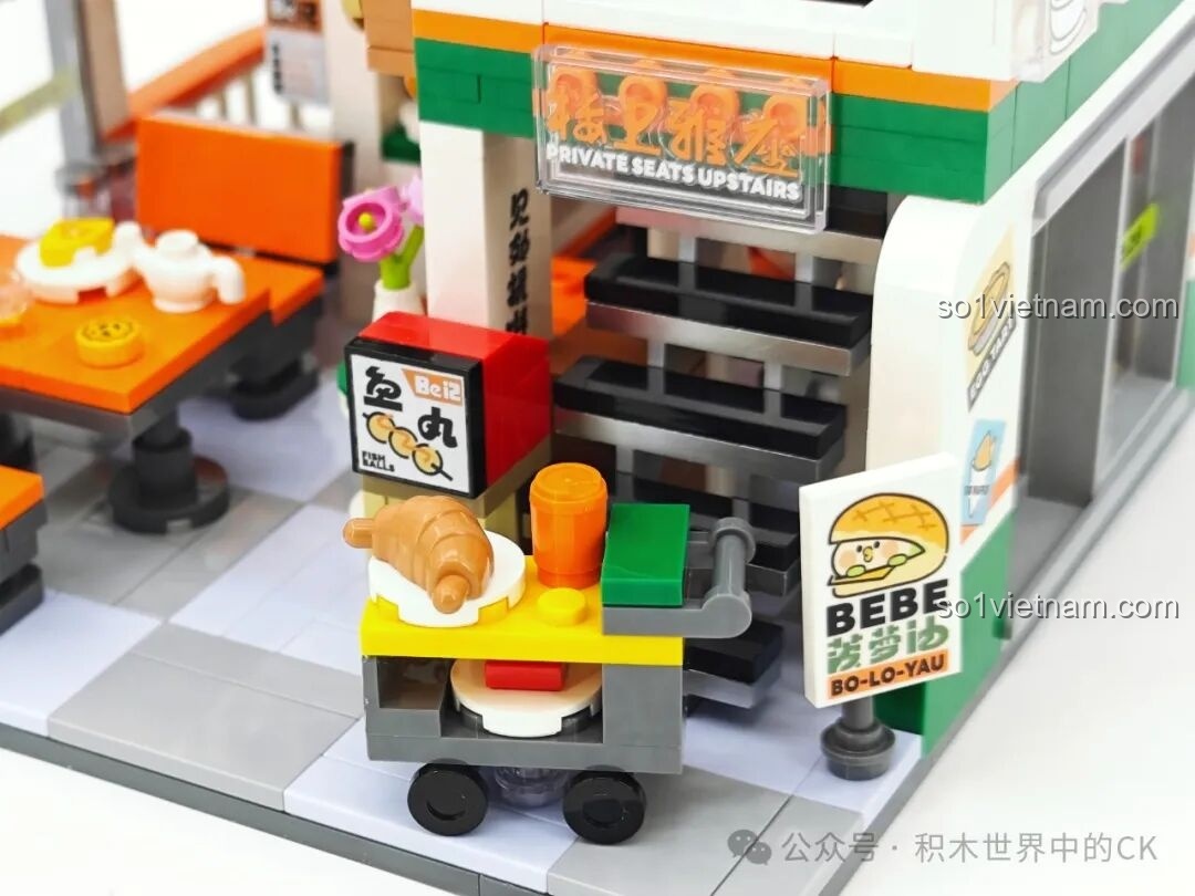 Mô hình Xưởng thủ công TOP TOY BEBE City Corner TC2050 hoàn chỉnh