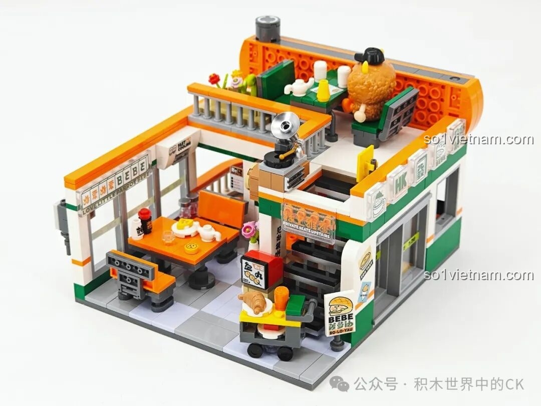 Chi tiết mô hình Xưởng thủ công TOP TOY BEBE City Corner TC2050