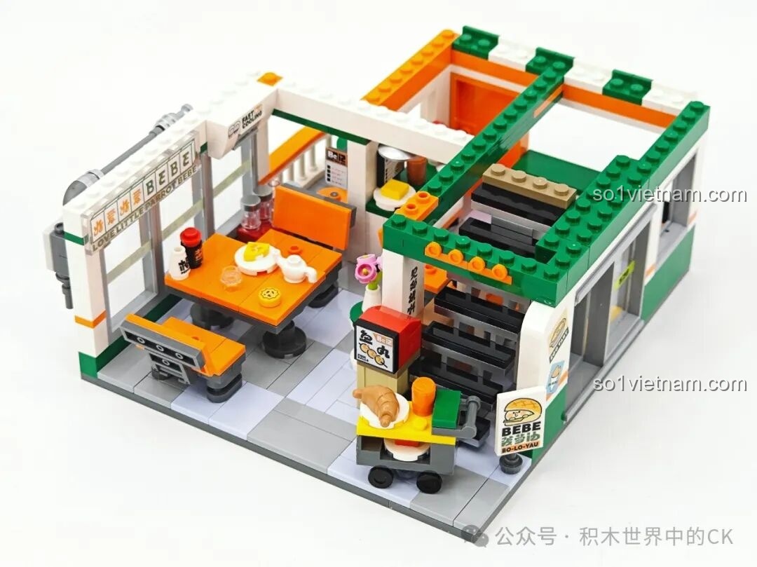 Hộp bộ đồ chơi lắp ráp Xưởng thủ công TOP TOY BEBE City Corner TC2050