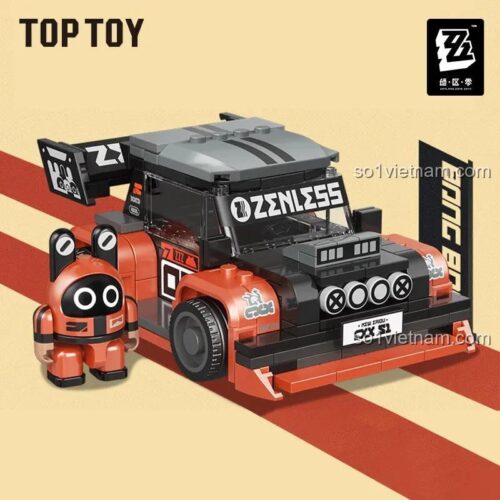 Đồ chơi mô hình TOP TOY DZX-S1 Xe đua Bangbu Zenless Zone Zero, thiết kế độc đáo, chất lượng cao cho bé trai 6 tuổi.