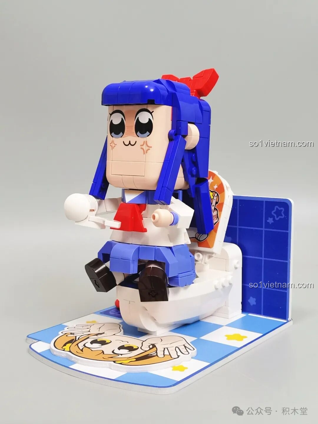 Nhãn chai nước tương lắp ráp TOP TOY.