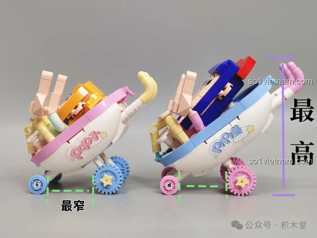 Mô hình chai nước tương lắp ráp từ TOP TOY.