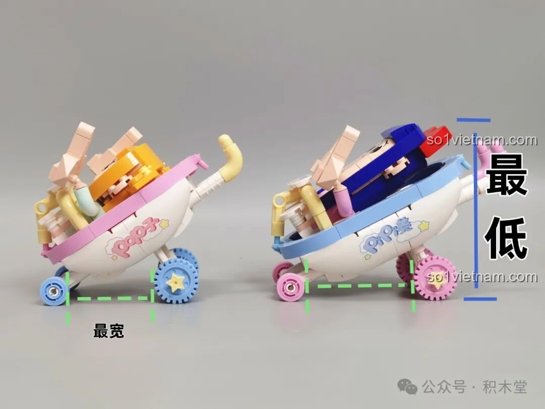 Mô hình khay sushi lắp ráp từ TOP TOY.