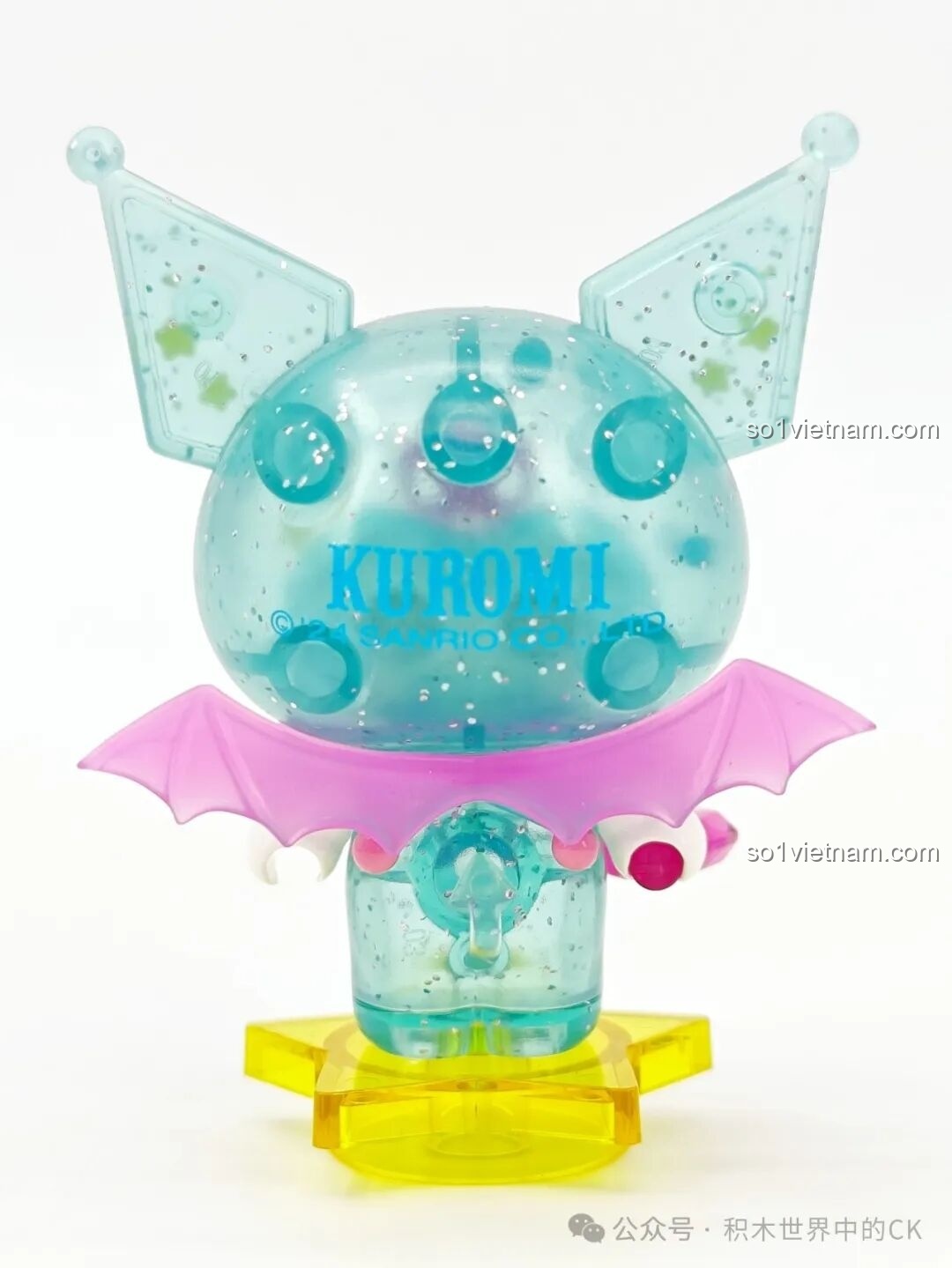 Hình ảnh các mẫu Kuromi khác nhau được minh họa trong hướng dẫn lắp ráp