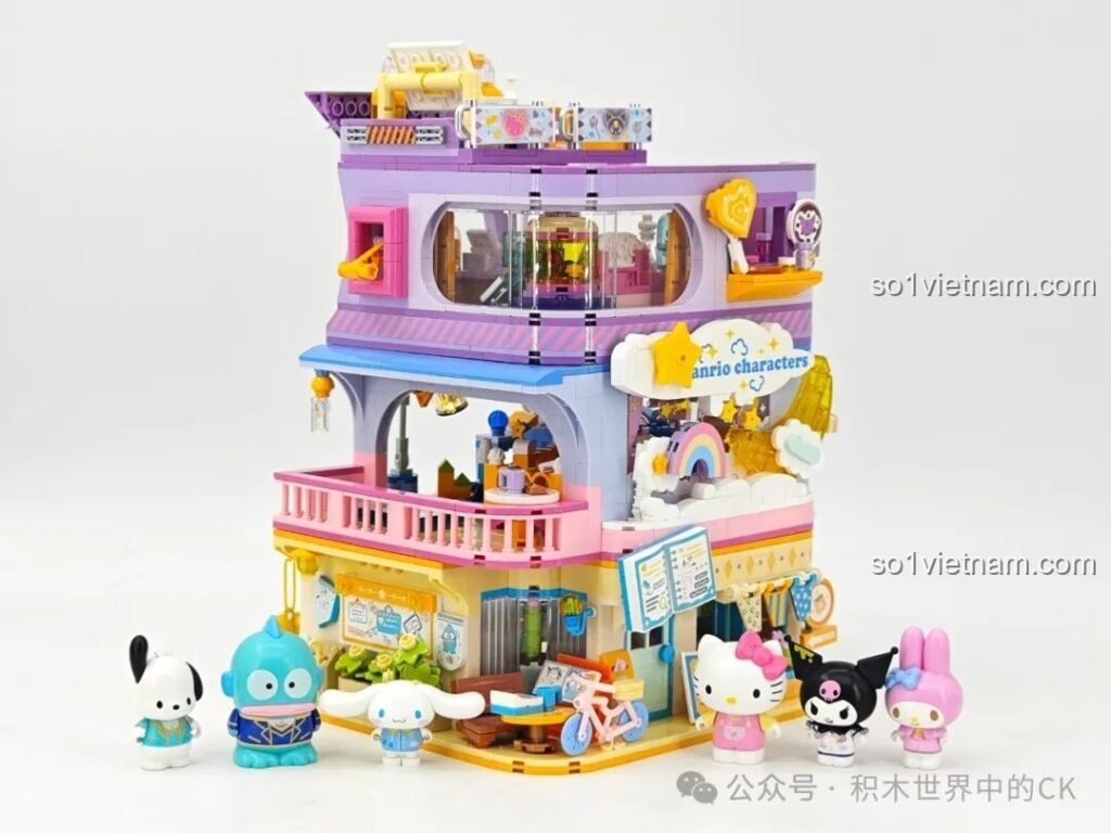 Tổng quan bộ lắp ráp TOP TOY Học Viện Sanrio Characters với các nhân vật