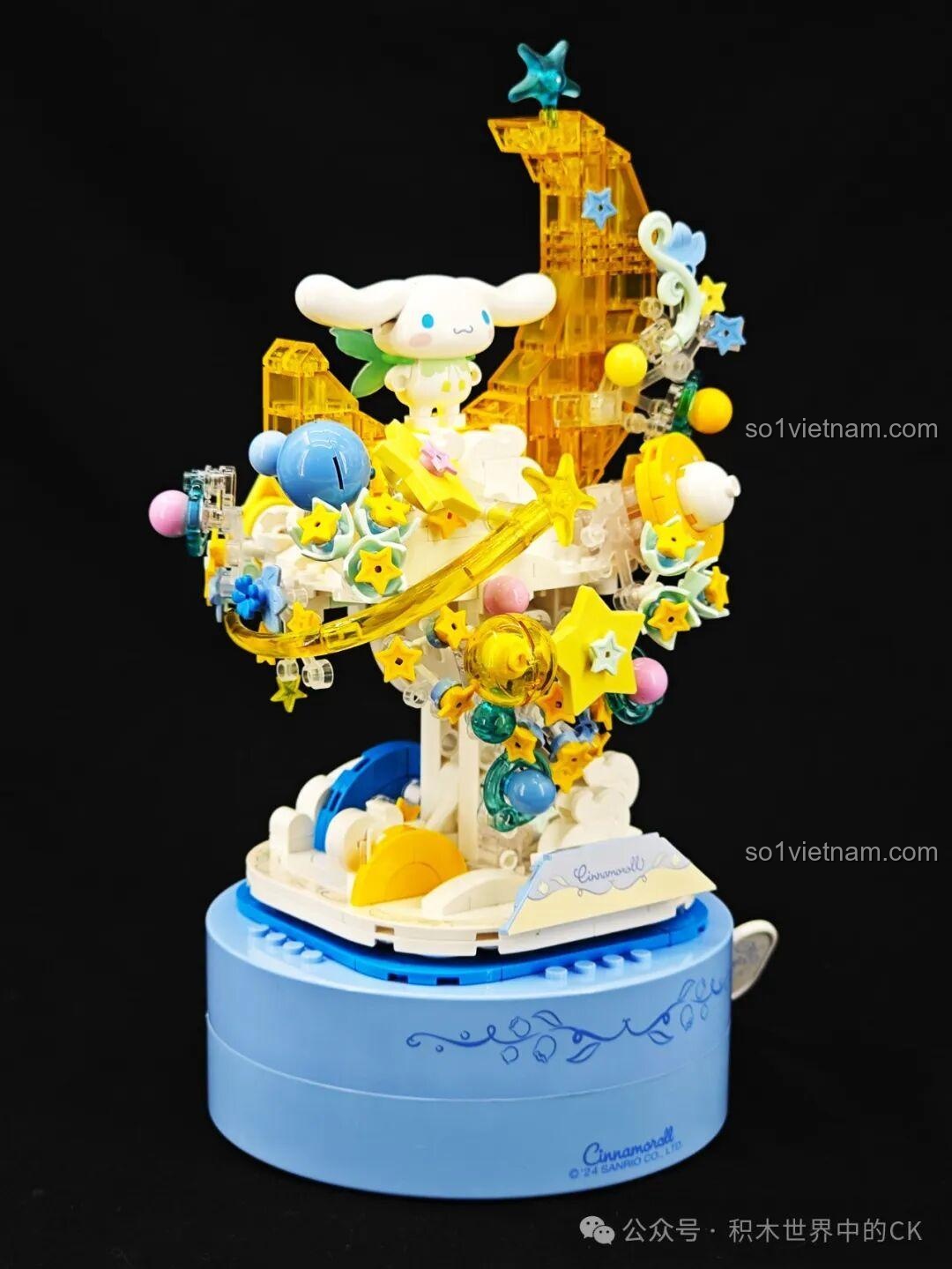 Mô hình hoàn thiện bộ lắp ráp TOP TOY Sanrio Secret Garden Cinnamoroll - Cận cảnh