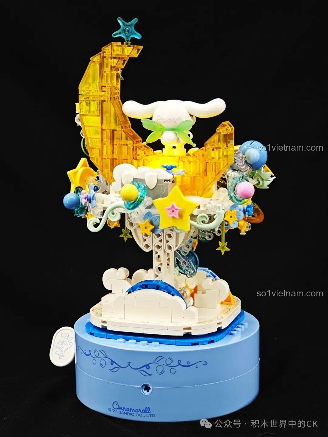 Mô hình hoàn thiện bộ lắp ráp TOP TOY Sanrio Secret Garden Cinnamoroll - Cận cảnh