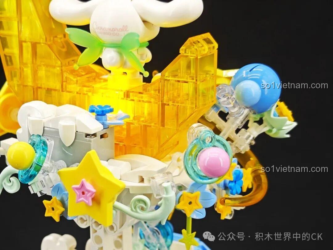 Tổng thể mô hình bộ lắp ráp TOP TOY Sanrio Secret Garden Cinnamoroll