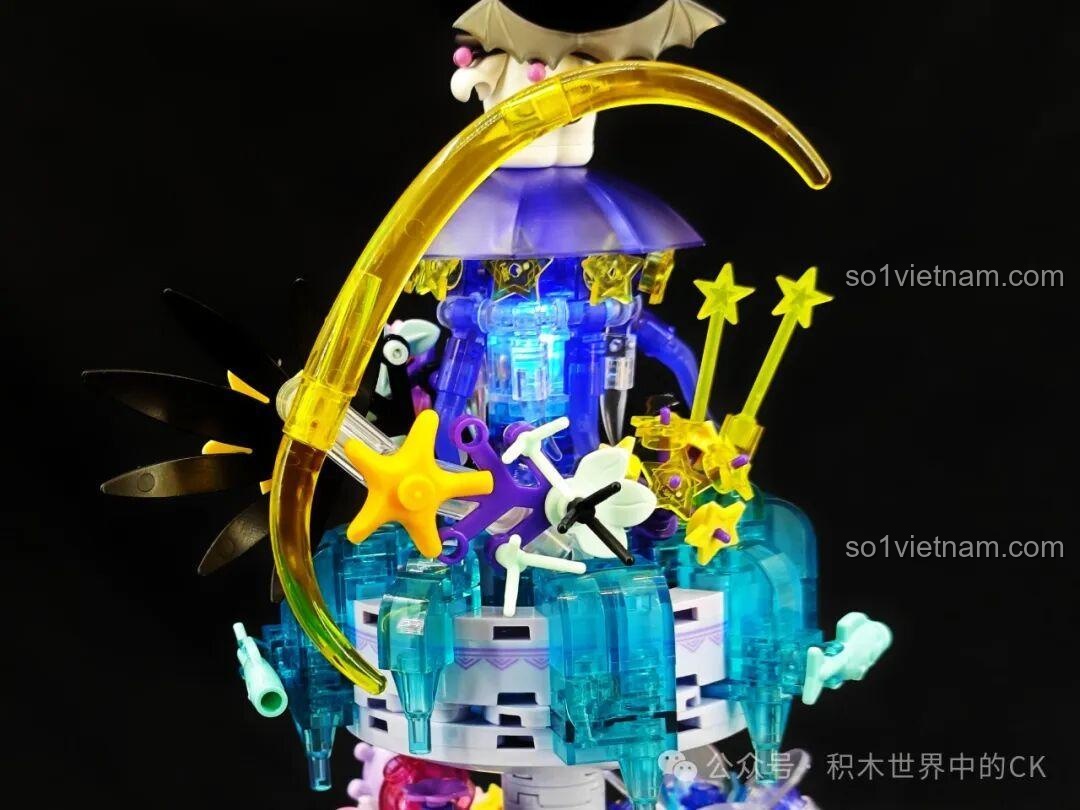 Tổng thể mô hình bộ lắp ráp TOP TOY Sanrio Secret Garden Kuromi