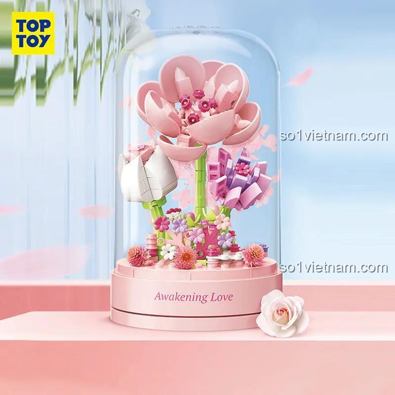 Hộp sản phẩm đồ chơi mô hình TOP TOY TC1116 Hộp nhạc Awakening Love, chất lượng cao, tương thích LEGO®.