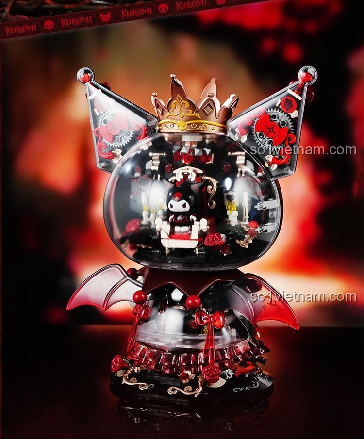 bộ xếp hình Kuromi Lâu Đài Đêm TOP TOY TC1833 cảnh thực tế, mô hình Kuromi cho con gái 15 tuổi, giá rẻ
