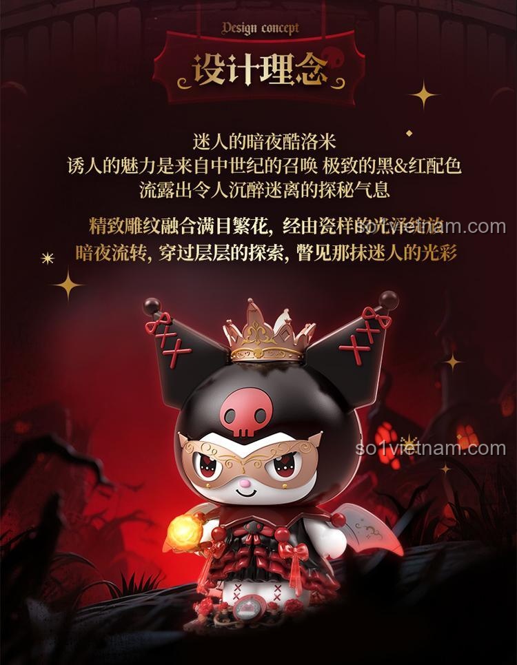 bộ lắp ghép Kuromi Lâu Đài Đêm TOP TOY TC1833 thiết kế độc đáo, đồ chơi mô hình Kuromi cho con gái 15 tuổi, giá tốt
