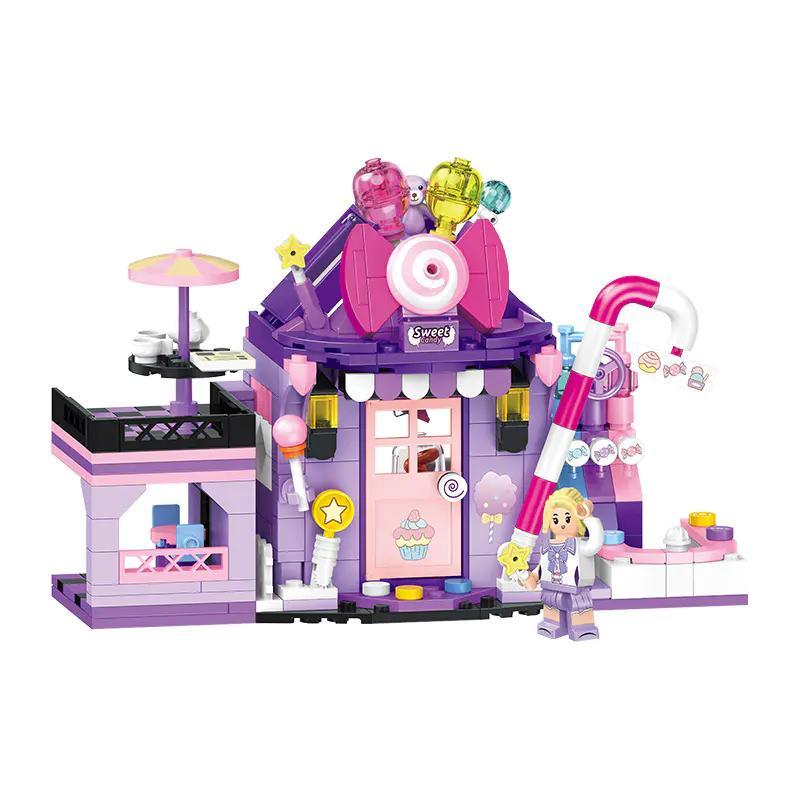 bộ lắp ghép Ngôi Nhà Kẹo Mút TOP TOY TC2012, đồ chơi mô hình Cửa Hàng Kẹo Mút đáng yêu cho bé gái 6 tuổi, giá tốt