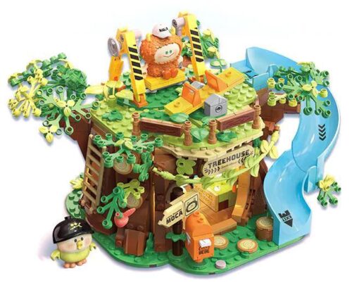 Mô hình Ngôi nhà trên cây "Khu Vườn Bí Mật" TC2026 của TOP TOY, có cầu trượt và thang leo, 640 mảnh, cho bé 8 tuổi